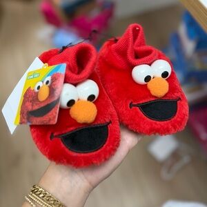 Kids Elmo Toddler Red Slippers